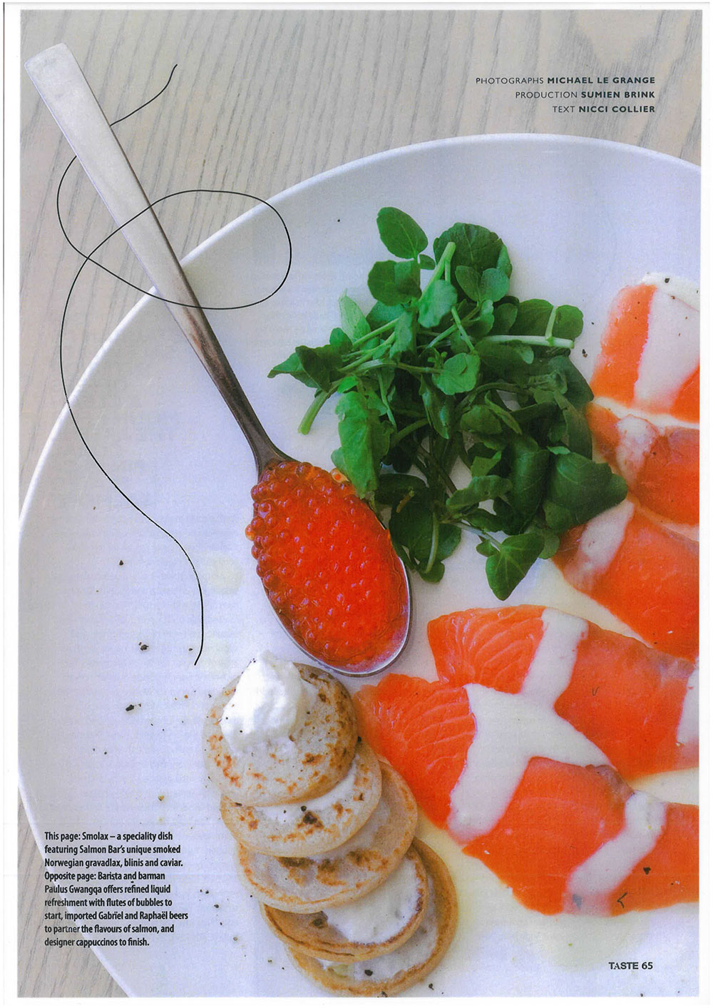 Salmon Bar Franschoek Taste Magazine PG65